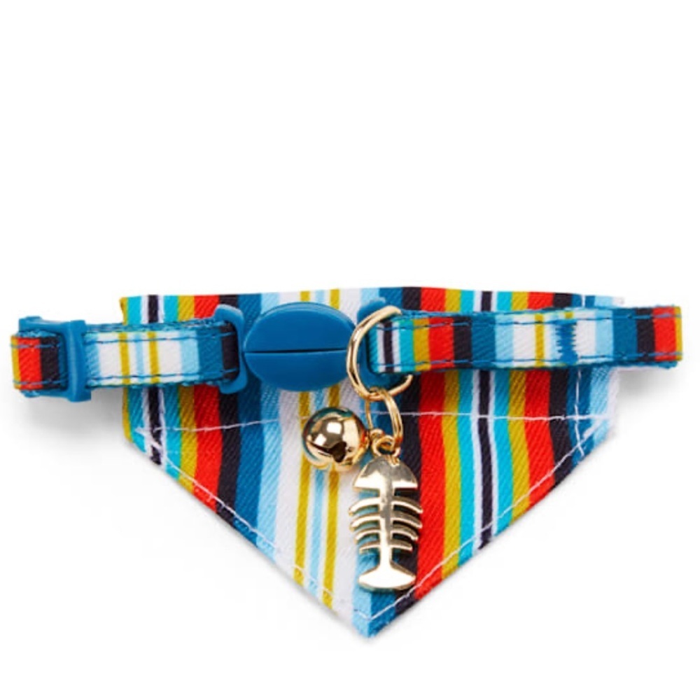 Blue Striped Breakaway, Kitten Collar
